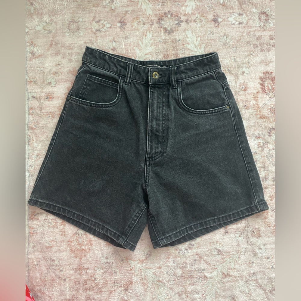 Zara high waisted denim shorts